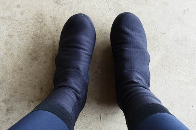 もはや長靴です（笑）