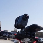 SONY アクションカム（HDR-AS15）の自転車固定方法模索